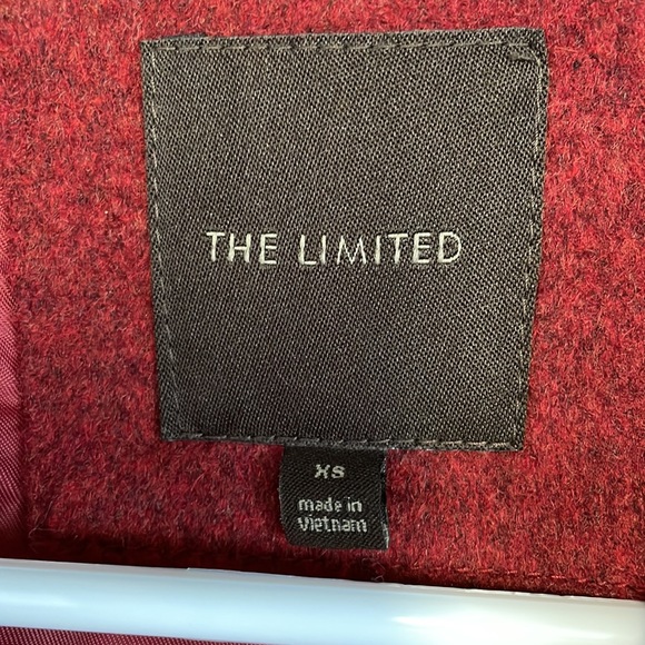 The Limited wool blend red front tie jacket - Picture 4 of 10